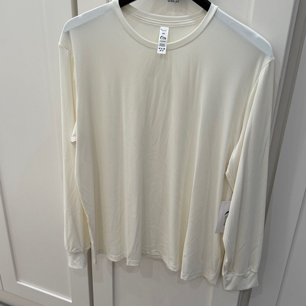 Women's Cream Long Sleeve Top